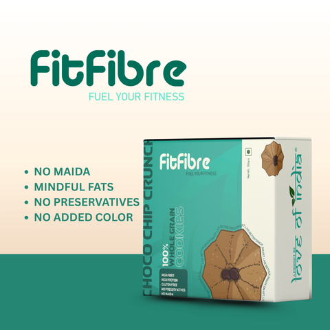 Choco Chip Crunch Cookies | Gluten Free | No Maida | High Protein Snack - 75gm