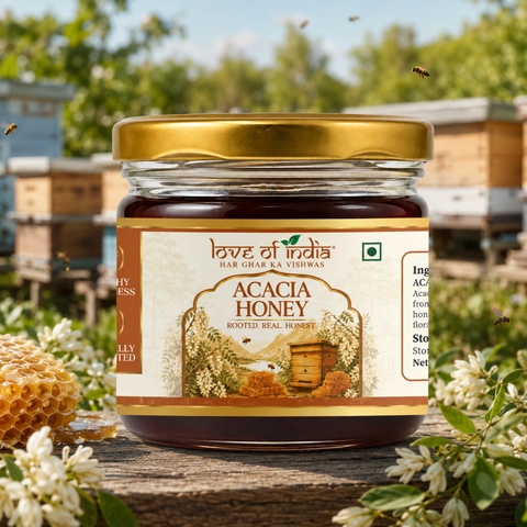 Rajasthan Acacia Honey 400g | 100% Pure– Light, Floral & Energy-Boosting