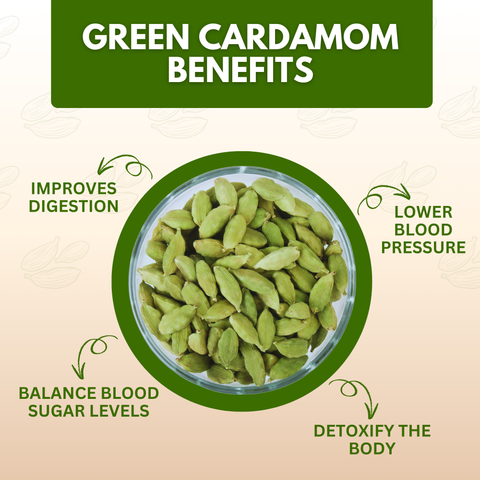 Organically Grown Green Cardamom (Elaichi) 7mm+ | Kerala (Idduki) | Premium Export Quality