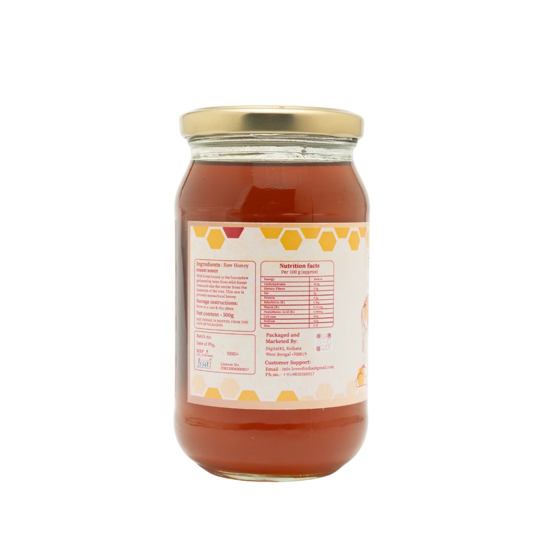 Raw Forest Honey (Raw, Unfiltered, Unprocessed & Non-Pasteurised)