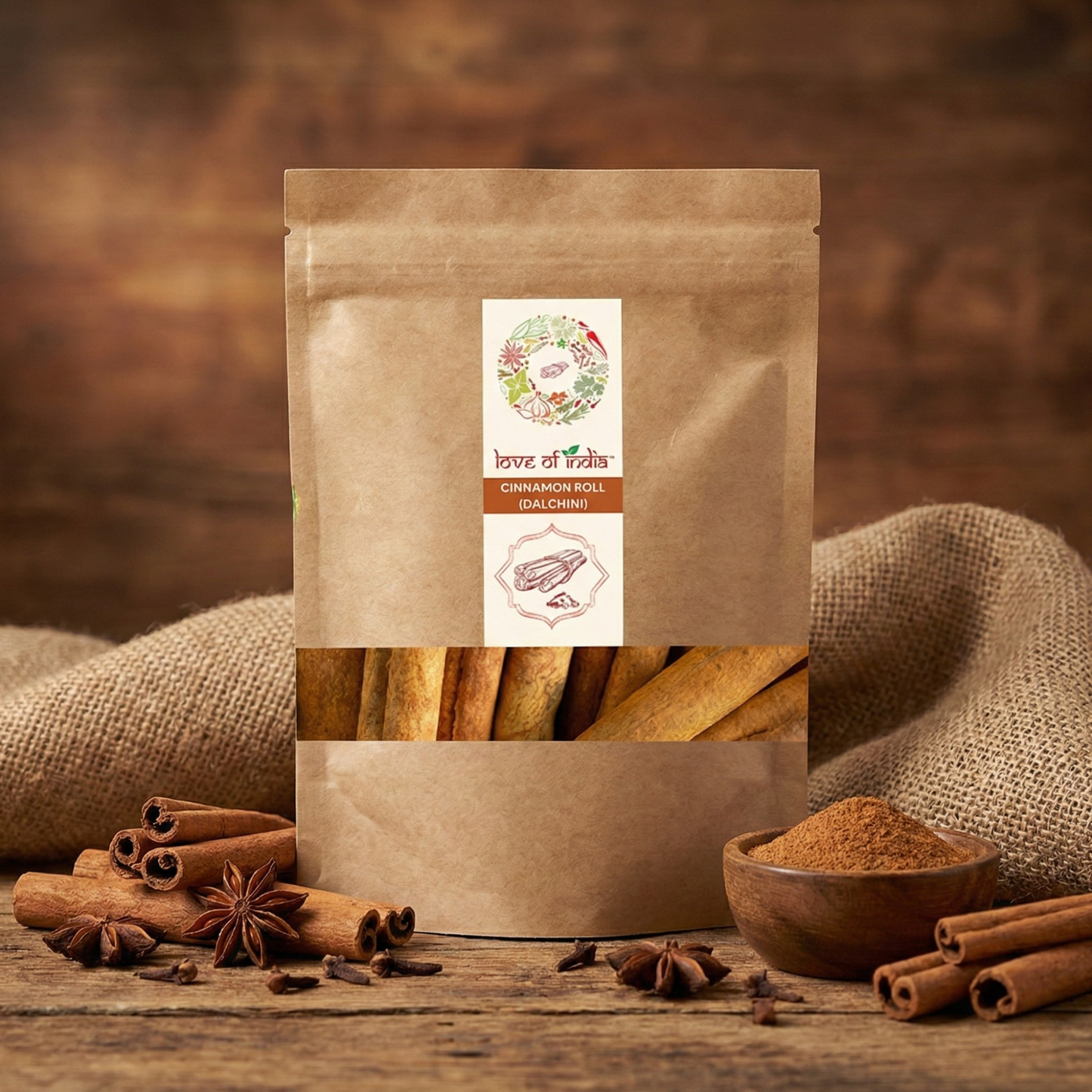 Organically Grown Cinnamon Roll (Dalchini) - 50gm | Premium Export Quality | Authentic & Natural Flavour