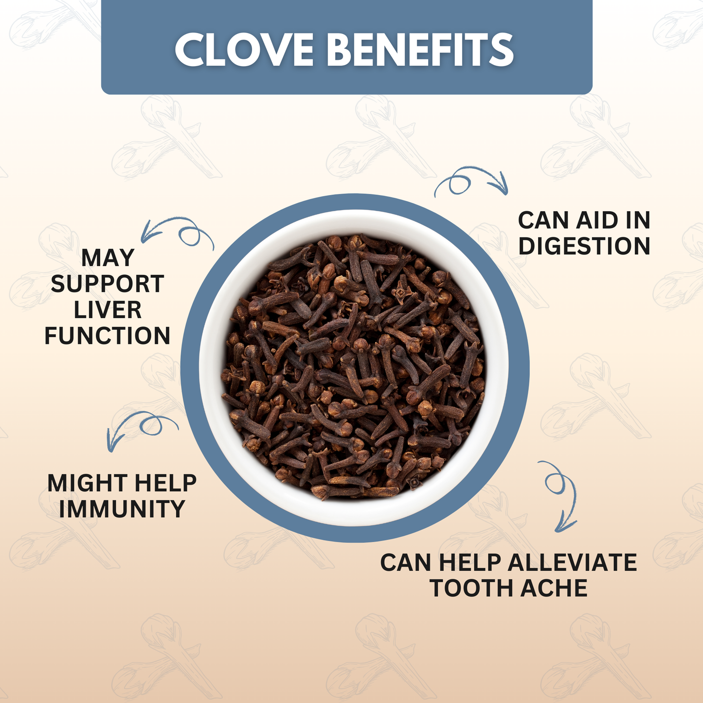 Organically Grown Clove (Laung) Golden Brown | Kerala (Idduki) | Premium Export Quality