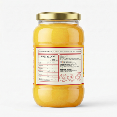 A2 Desi Cow Ghee – Bilona Method | Bi-Directionally Churned & Slow-Cooked