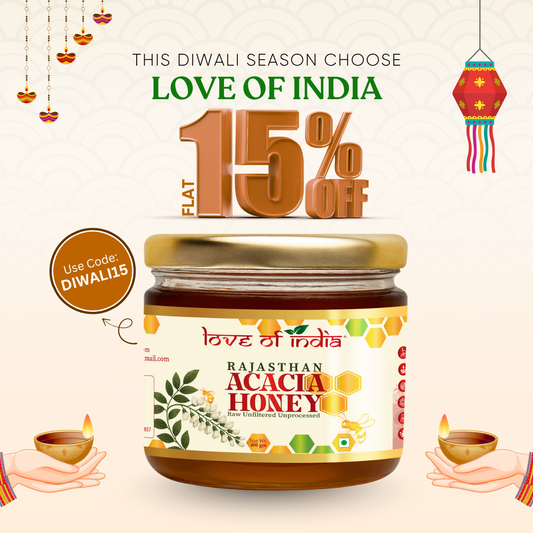 Rajasthan Acacia Honey 400g | 100% Pure– Light, Floral & Energy-Boosting