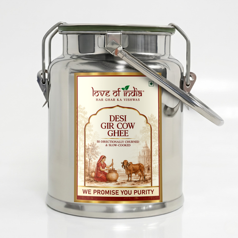 A2 Gir Cow Ghee – Bilona Method | Gujarat Sourced | 30 Litres of Milk, 1 Litre of Ghee
