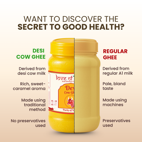Desi Cow Ghee Traditionally Crafted for Everyday Nourishment | 1000ml