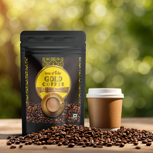 Love of India Gold Coffee – Classic Blend | Instant Coffee 50gm