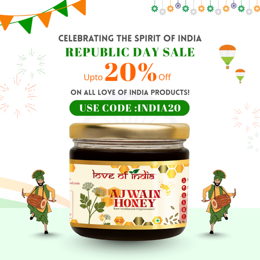 Ajwain Honey 400g | 100% Pure – Aids Digestion & Relieves Cough