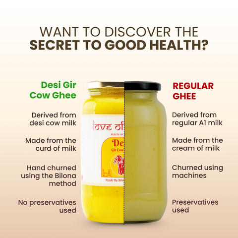 Desi Vedic Gir Cow Ghee made by Bilona method