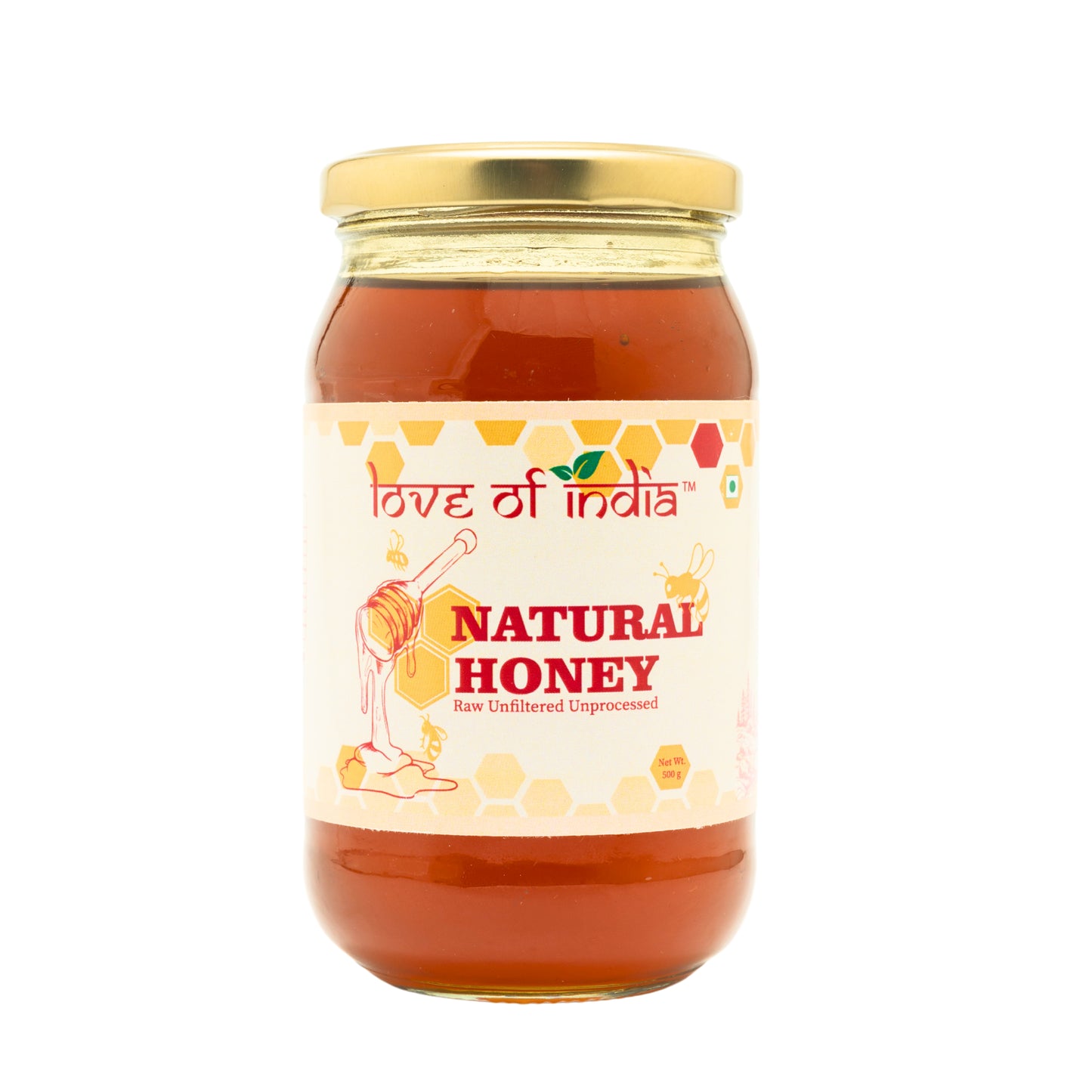 Natural Honey (Raw, Unfiltered, Unprocessed & Non-Pasteurised)