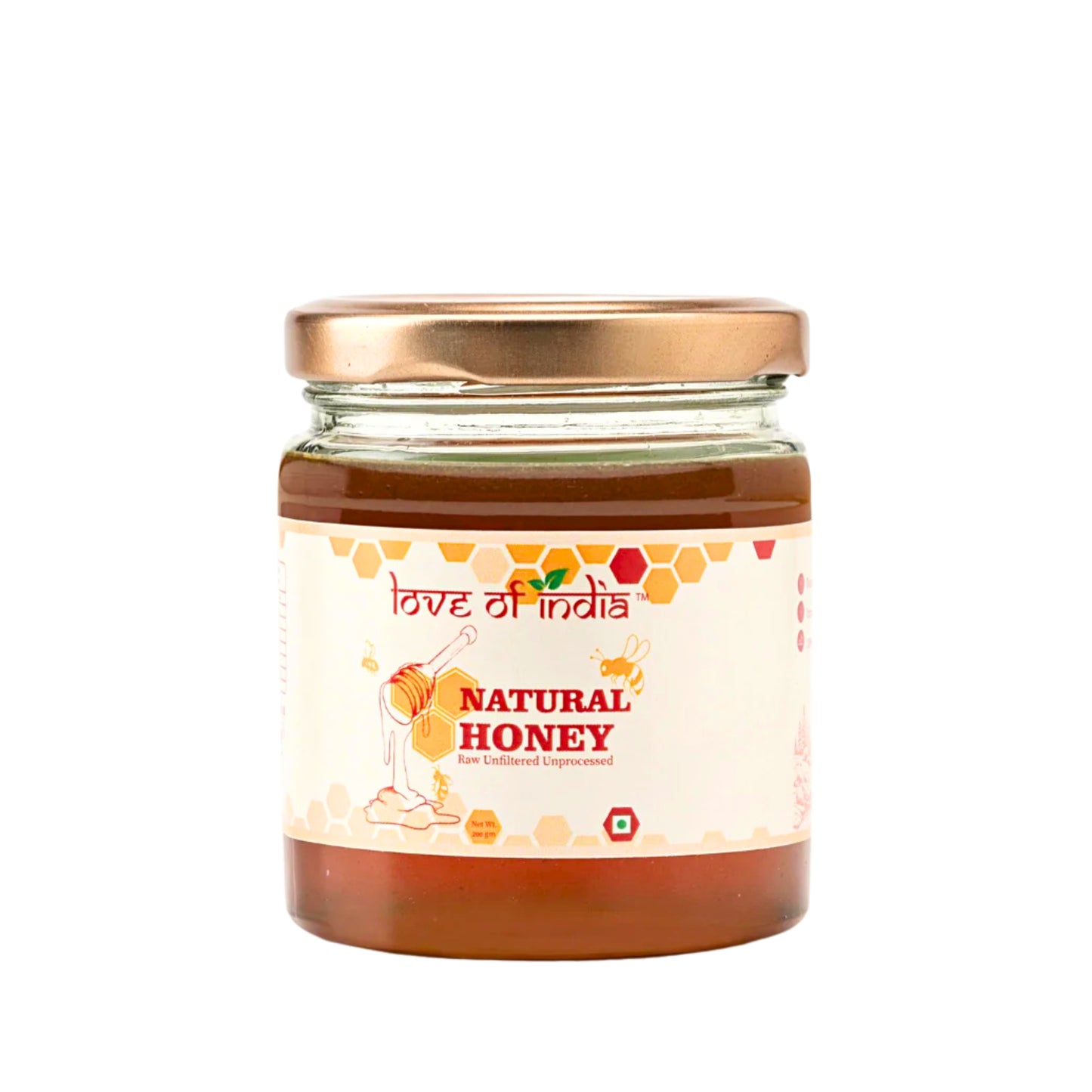 Natural Honey (Raw, Unfiltered, Unprocessed & Non-Pasteurised)