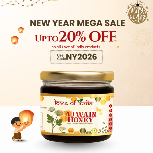 Ajwain Honey 400g | 100% Pure – Aids Digestion & Relieves Cough