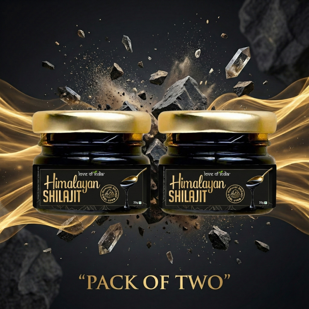 Pure Himalayan Shilajit Resin | Rich in Fulvic Acid & 85+ Minerals | Pack of 2