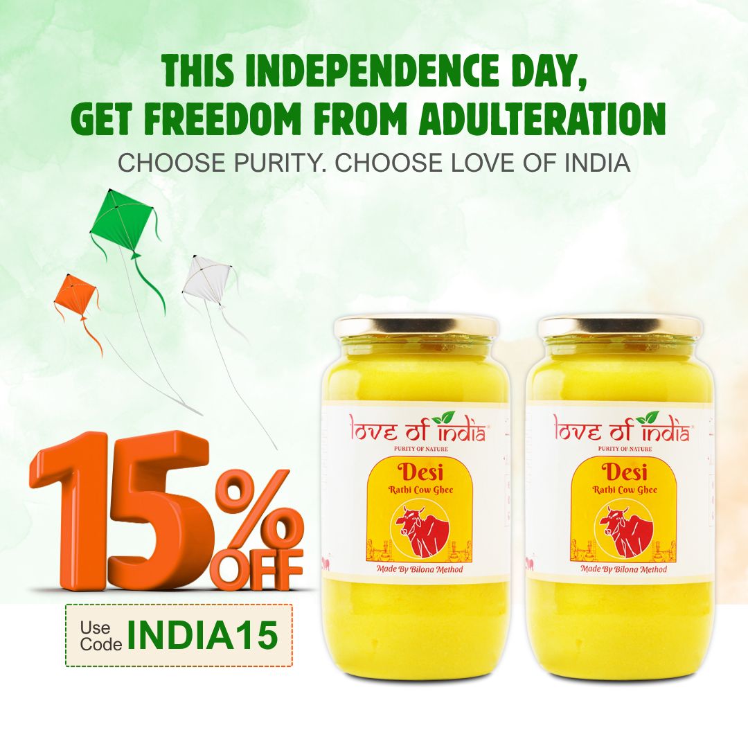 Love of India Desi Vedic Rathi Cow Ghee made by Bilona method