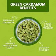 Organically Grown Green Cardamom (Elaichi) 7mm+ | Kerala (Idduki) | Premium Export Quality