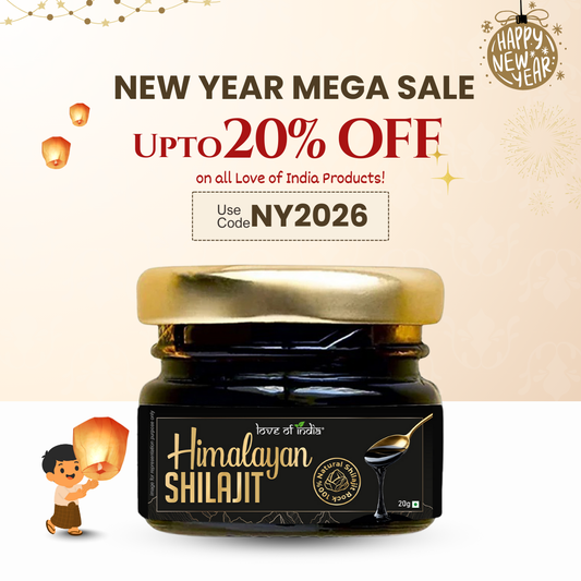 Love of India Pure Himalayan Shilajit Resin | Rich in Fulvic Acid & 85+ Minerals | 20g