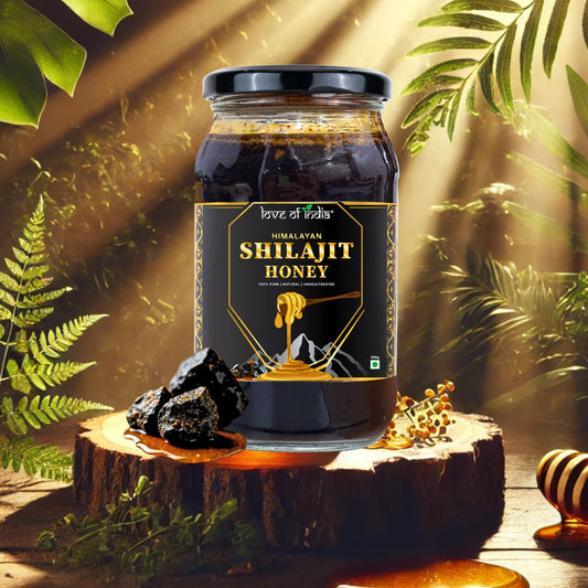 Himalayan Shilajit Honey Pure Raw Honey Infused with Shilajit Resin | Love of India