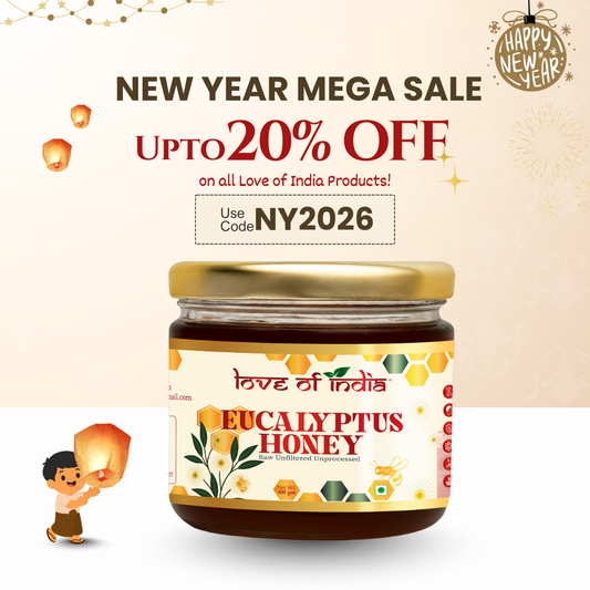 Eucalyptus Honey 400g | 100% Pure – Soothes Sore Throat & Supports Lungs