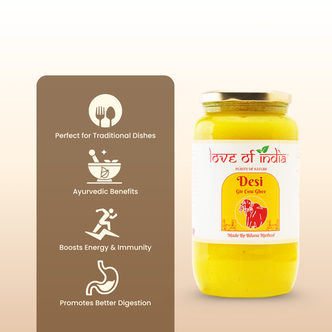 Desi Vedic Gir Cow Ghee made by Bilona method