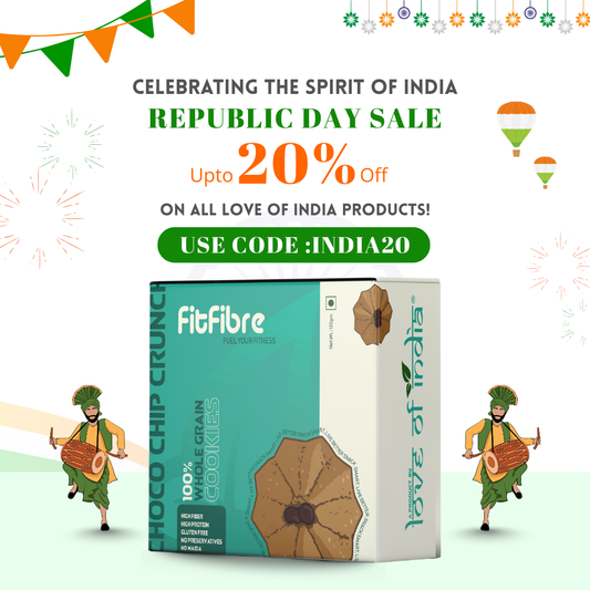 Choco Chip Crunch Cookies | Gluten Free | No Maida | High Protein Snack - 130gm