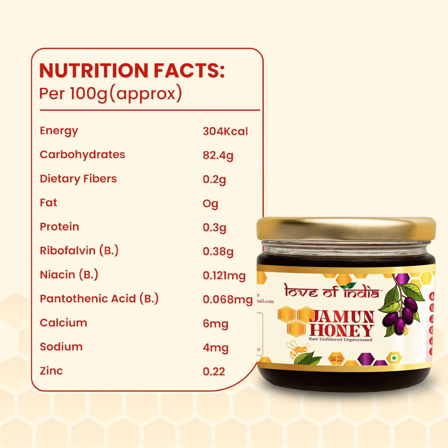 Jamun Honey 400g | 100% Pure – Supports Blood Sugar Balance