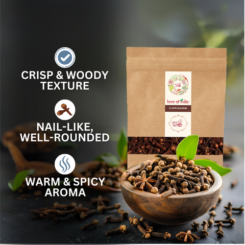 Organically Grown Clove (Laung) Golden Brown | Kerala (Idduki) | Premium Export Quality