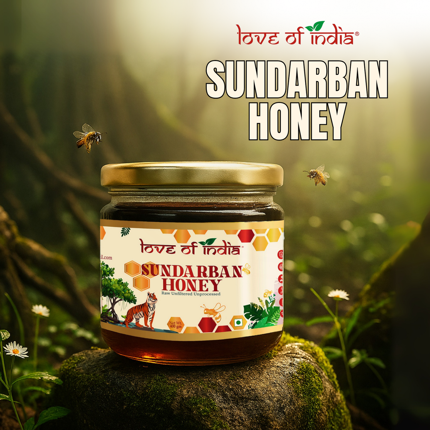 Sundarban Honey 400g | 100% Pure – Wild Forest Nectar for Immunity