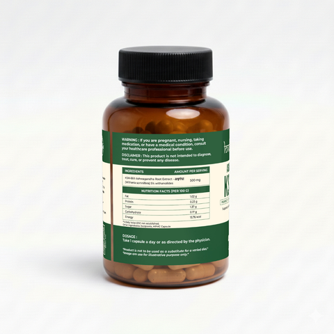 Ashwagandha KSM-66 (60 Veg Capsules)