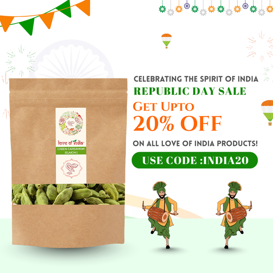 Organically Grown Green Cardamom (Elaichi) 7mm+ | Kerala (Idduki) | Premium Export Quality