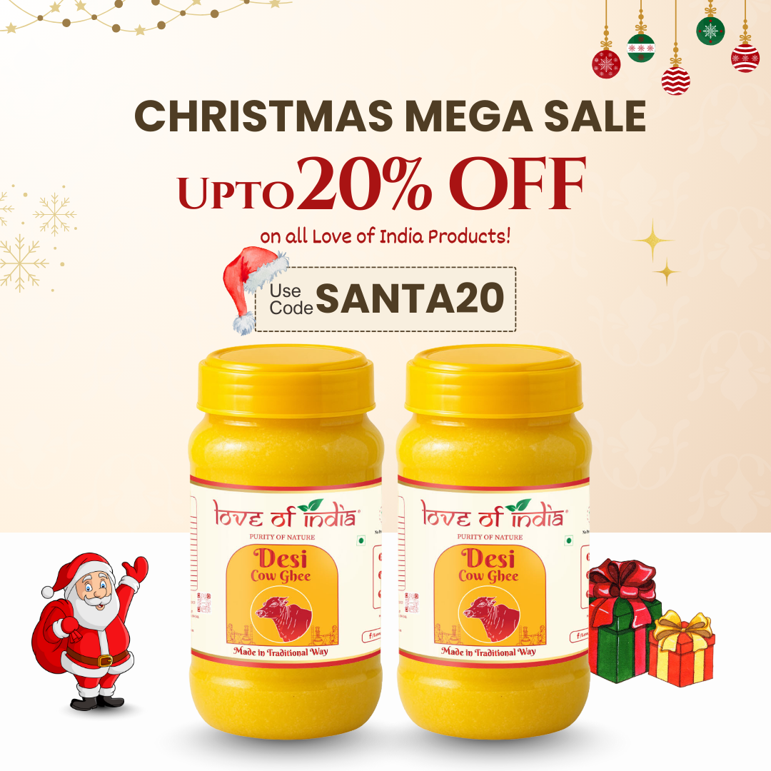 Desi Cow Ghee made by Traditional Method | Pack of 2 (2000ml)