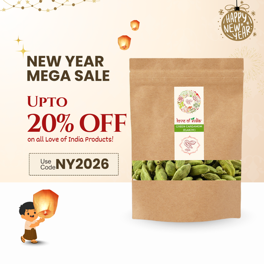 Organically Grown Green Cardamom (Elaichi) 7mm+ | Kerala (Idduki) | Premium Export Quality