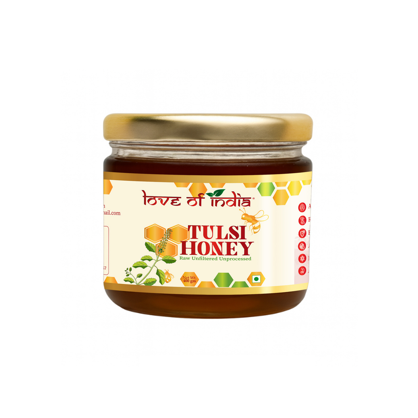 Tulsi Honey 400g | 100% Pure – Manages Stress & Boosts Immunity