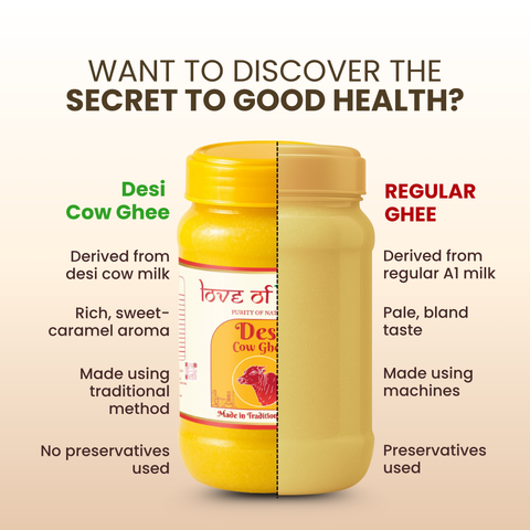 Desi Cow Ghee made by Traditional Method | 1000ml