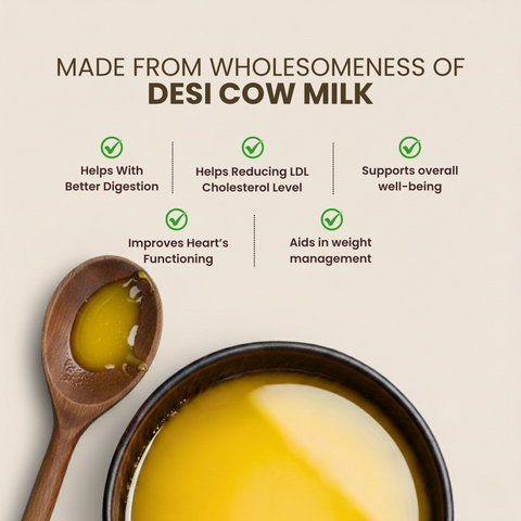 A2 Gir Cow Ghee – Bilona Method | Gujarat Sourced | 30 Litres of Milk, 1 Litre of Ghee