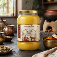 A2 Gir Cow Ghee – Bilona Method | Gujarat Sourced | 30 Litres of Milk, 1 Litre of Ghee