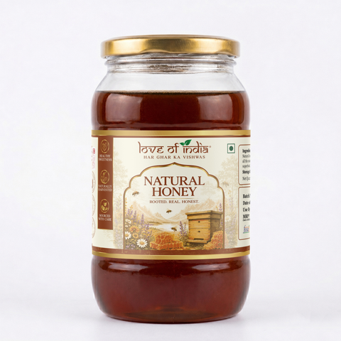 Natural Honey (Raw, Unfiltered, Unprocessed & Non-Pasteurised)
