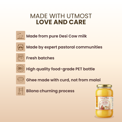 A2 Desi Cow Ghee – Bilona Method | Bi-Directionally Churned & Slow-Cooked
