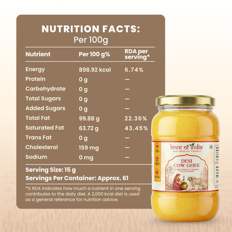 A2 Desi Cow Ghee – Bilona Method | Bi-Directionally Churned & Slow-Cooked
