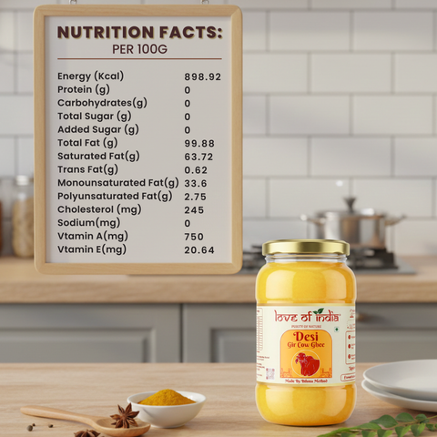 A2 Gir Cow Ghee – Bilona Method | Gujarat Sourced | 30 Litres of Milk, 1 Litre of Ghee