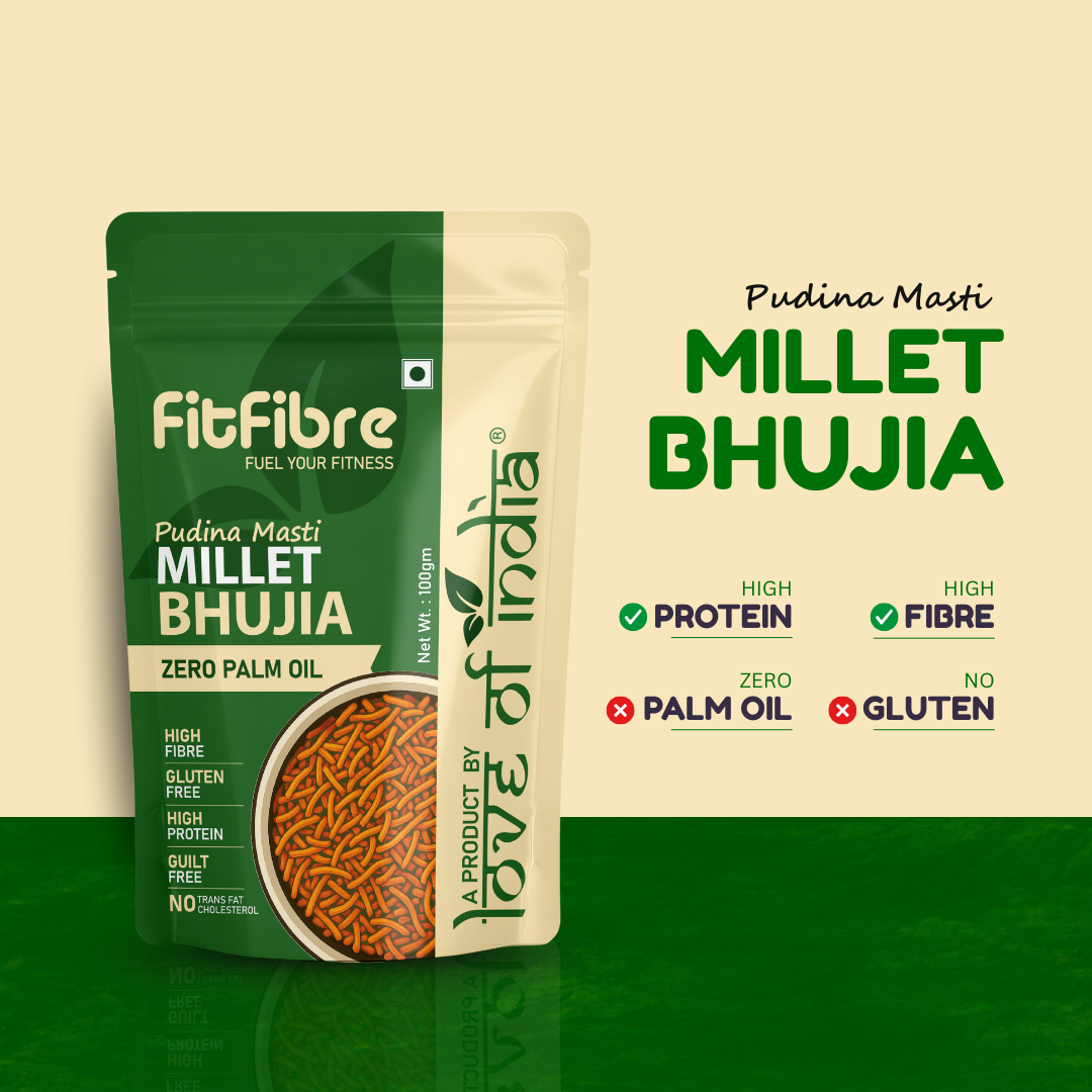 FitFibre Pudina Masti Bhujia – Refreshing Twist to Your Favourite Snack