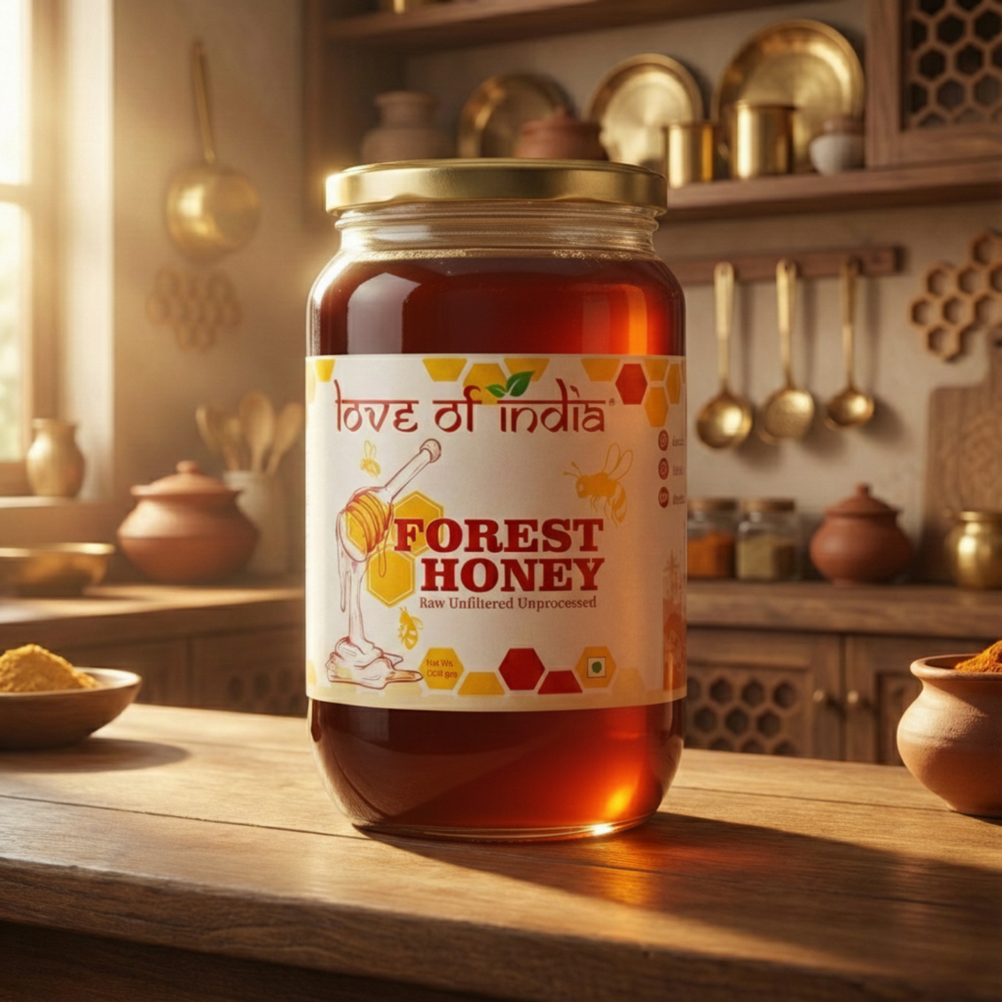 Forest Honey (Raw, Unfiltered, Unprocessed & Non-Pasteurised)