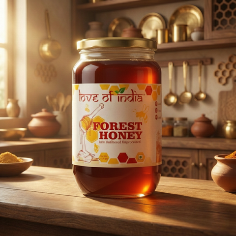 Forest Honey (Raw, Unfiltered, Unprocessed & Non-Pasteurised)