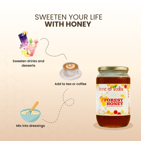 Forest Honey (Raw, Unfiltered, Unprocessed & Non-Pasteurised)