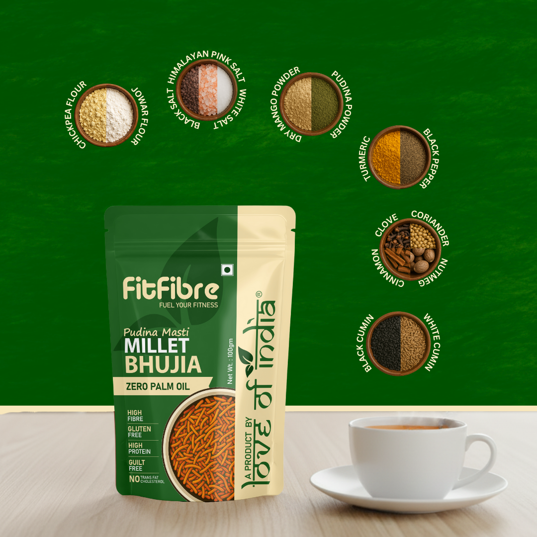 FitFibre Pudina Masti Bhujia – Refreshing Twist to Your Favourite Snack