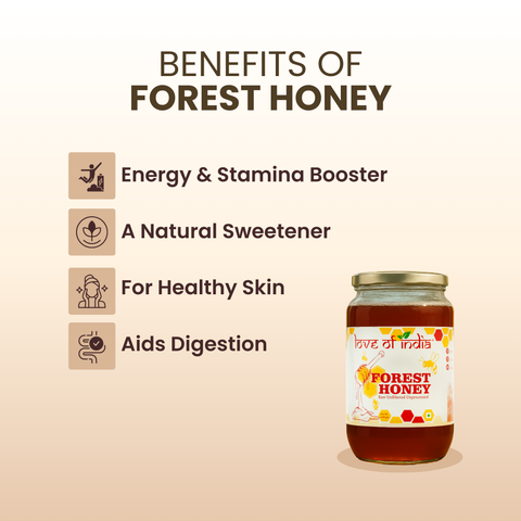 Forest Honey (Raw, Unfiltered, Unprocessed & Non-Pasteurised)