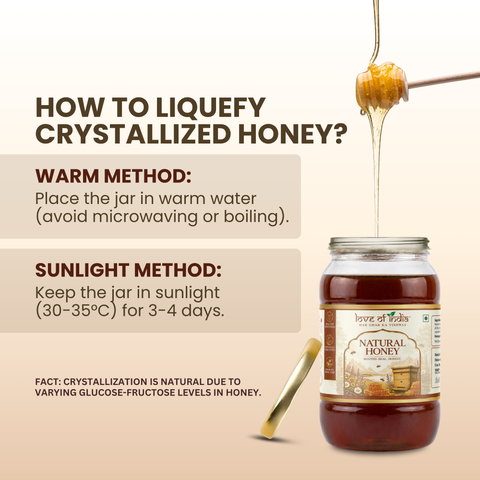 Natural Honey (Raw, Unfiltered, Unprocessed & Non-Pasteurised)