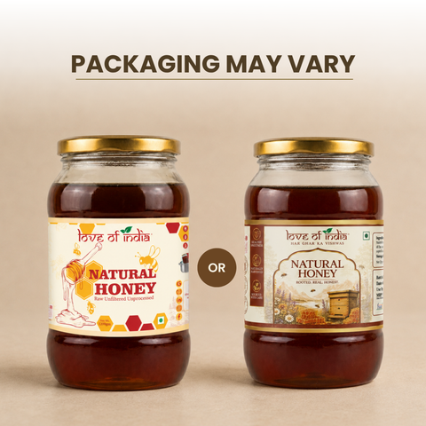 Natural Honey (Raw, Unfiltered, Unprocessed & Non-Pasteurised)
