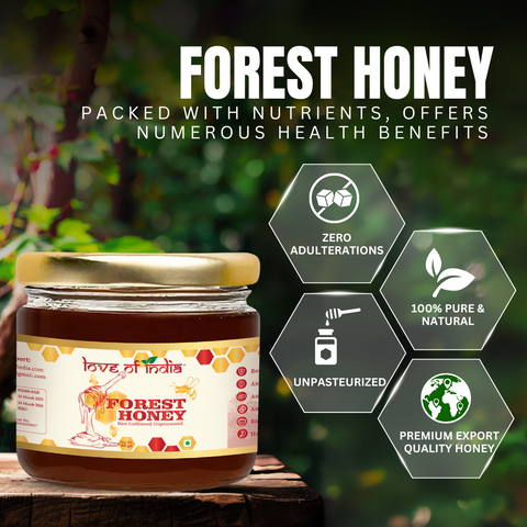 Forest Honey (Raw, Unfiltered, Unprocessed & Non-Pasteurised) 400gm