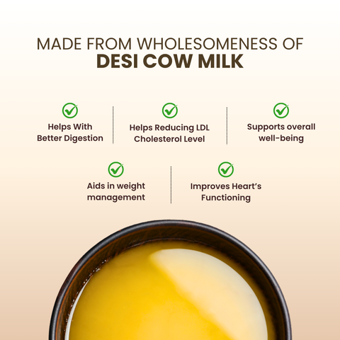 A2 Desi Cow Ghee – Bilona Method | Bi-Directionally Churned & Slow-Cooked