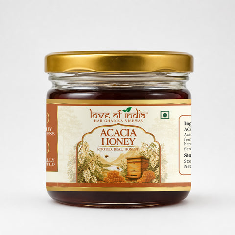 Rajasthan Acacia Honey 400g | 100% Pure– Light, Floral & Energy-Boosting